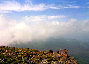 The summit of Mt.Rausu Dake