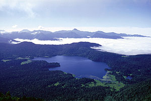 Bird's eye view at the peak Minobuchi